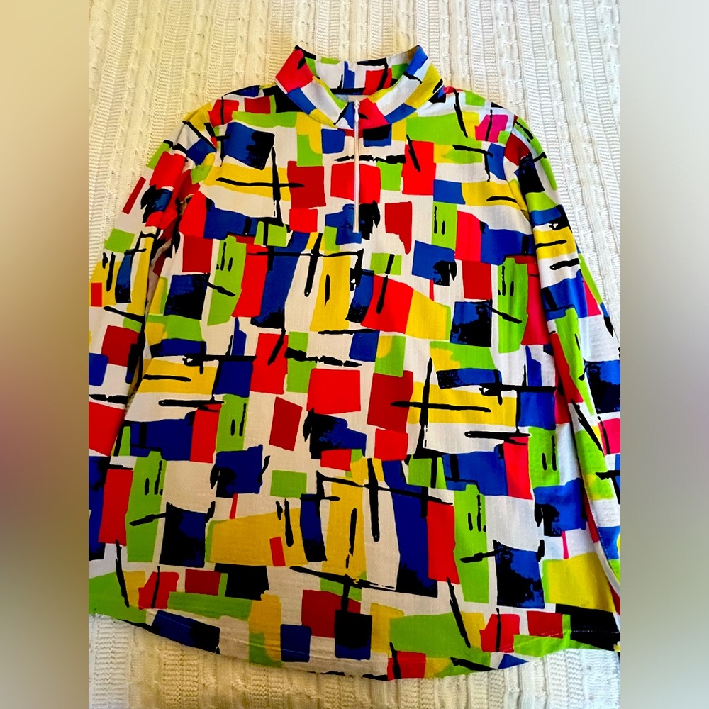 Ibkul mesh long sleeve shirt  large